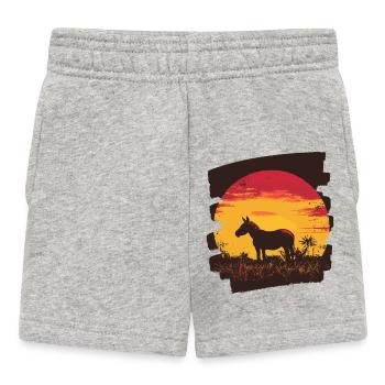 Esel - Baby Shorts - Grau meliert - Vorne