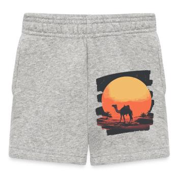 Chameau - Short Bébé - gris chiné - Devant