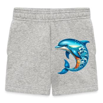 Delfin - Baby Shorts - Grau meliert - Vorne
