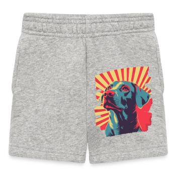Labrador - Short Bébé - gris chiné - Devant