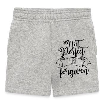 Pas parfait, pardonné - Short Bébé - gris chiné - Devant