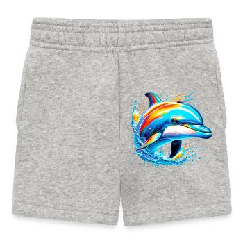 Delfin - Baby Shorts - Grau meliert - Vorne