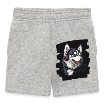 Rauque - Short Bébé - gris chiné - Devant