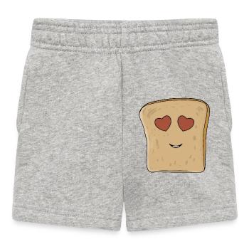 Schönes Brot - Baby Shorts - Grau meliert - Vorne