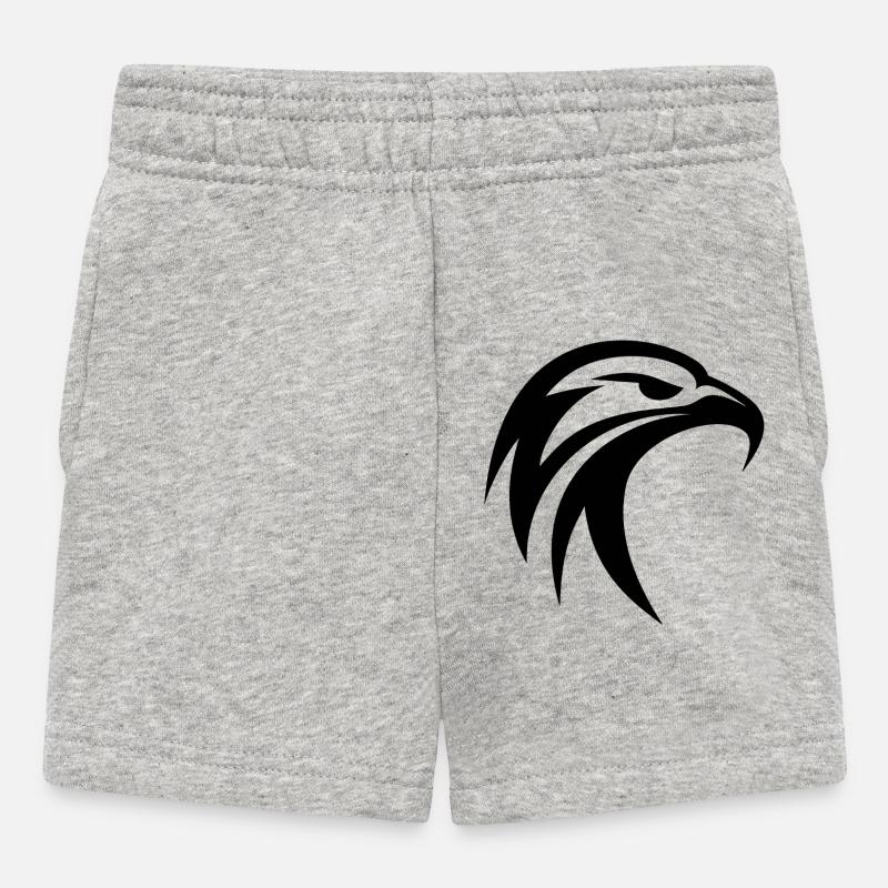Aigle tribal - Short Bébé - gris chiné