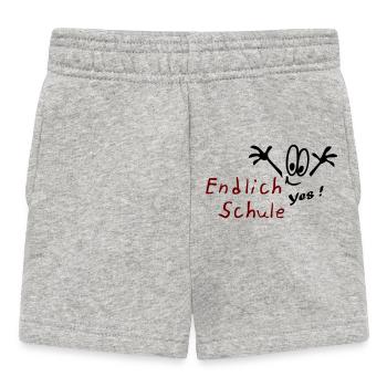 Schule yes - Baby Shorts - Grau meliert - Vorne