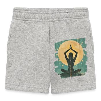 Yoga Namaste Meditation - Baby Shorts - Grau meliert - Vorne