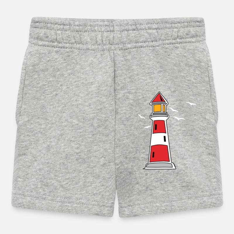 Phare Lac Côte Maritime - Short Bébé - gris chiné