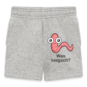 was luegsch? - Baby Shorts - Grau meliert - Vorne