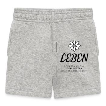Weisheit - Leben - Baby Shorts - Grau meliert - Vorne
