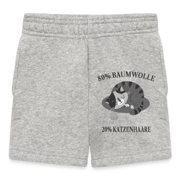 Cat Cat Lover - Baby Shorts - heather grey - Front