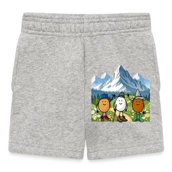 Wandern in der Natur - Baby Shorts - Grau meliert - Vorne