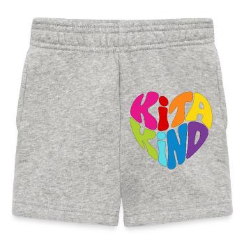 Kitakind Kita Kind - Baby Shorts - Grau meliert - Vorne