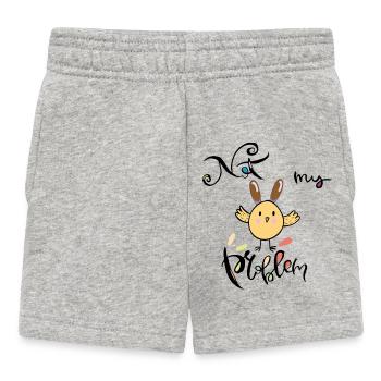 Easter, not my problem - Baby Shorts - heather grey - Front