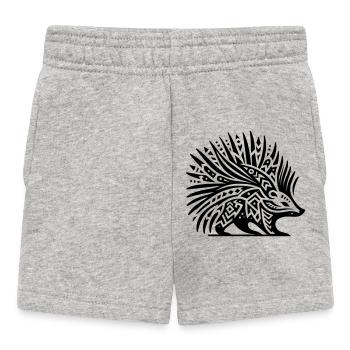 Porc-épic tribal - Short Bébé - gris chiné - Devant