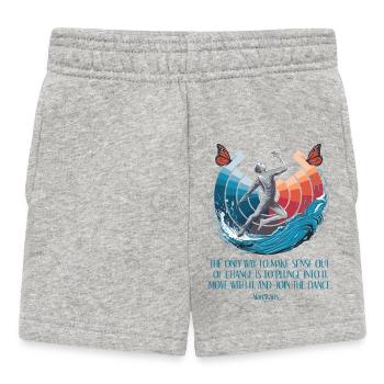 Alan Watts | Embrace Change, Join the Dance - Baby Shorts - heather grey - Front