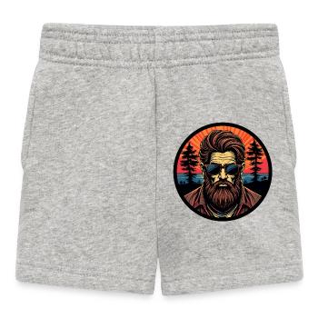 Bart-Mann - Baby Shorts - Grau meliert - Vorne