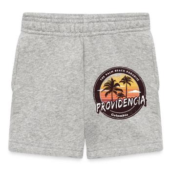 Providencia Palmen Strand Design - Baby Shorts - Grau meliert - Vorne