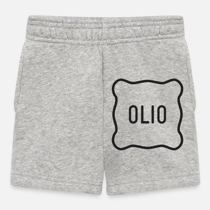 44 OLIO - Short Bébé - gris chiné