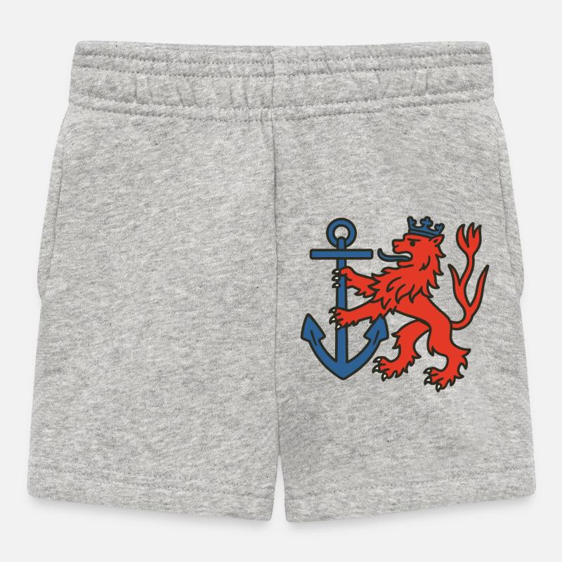 Düsseldorfer Löwe - Baby Shorts - Grau meliert