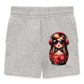 Russian Matroschka Musik Russland Russische - Baby Shorts - Grau meliert - Vorne