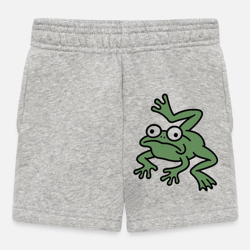 Cuisse de grenouille Derpy - Short Bébé - gris chiné