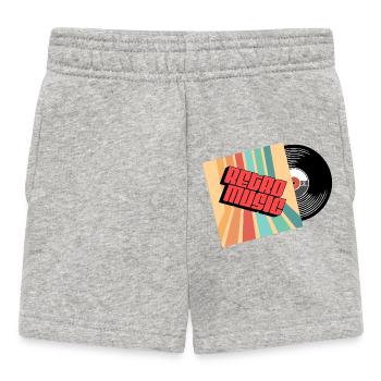 Retro-Musik - Baby Shorts - Grau meliert - Vorne