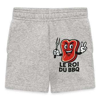 Entrecôte Le Roi du Barbecue - Short Bébé - gris chiné - Devant