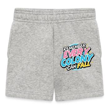 Every Colony Can Fall - Baby Shorts - heather grey - Front