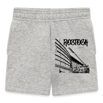 Rostock Stadionblick - Baby Shorts - Grau meliert - Vorne