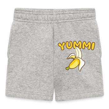 YUMMI - Une question de goût - Short Bébé - gris chiné - Devant