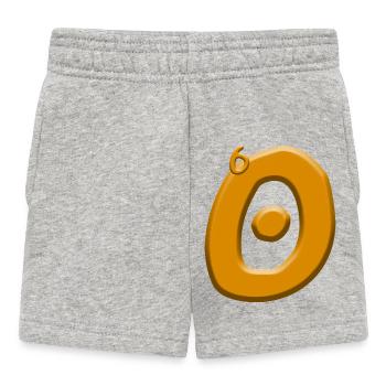 60th Birthday - Baby Shorts - heather grey - Front
