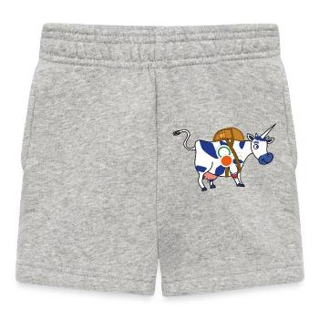 BAVARIAN UNICORN Zugführer Ausbildung - Baby Shorts - Grau meliert - Vorne