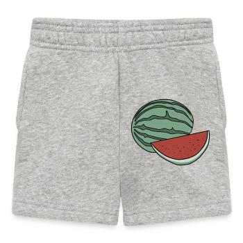 Delicious Fruit Watermelon - Baby Shorts - heather grey - Front