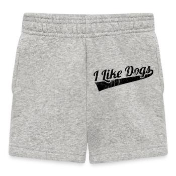 Dog Lover Quote - Baby Shorts - heather grey - Front