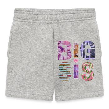 BIG SIS II- Sister - Big Sister - Partner Look - Baby Shorts - heather grey - Front