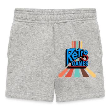 Retro games - Baby Shorts - heather grey - Front