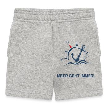 La mer fonctionne toujours - Short Bébé - gris chiné - Devant