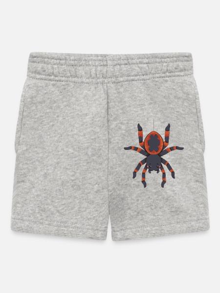 Spinne - Baby Shorts - Grau meliert