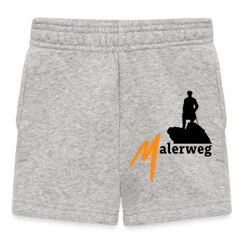 Malerweg Elbsandsteingebirge Sächsische Schweiz - Baby Shorts - Grau meliert - Vorne