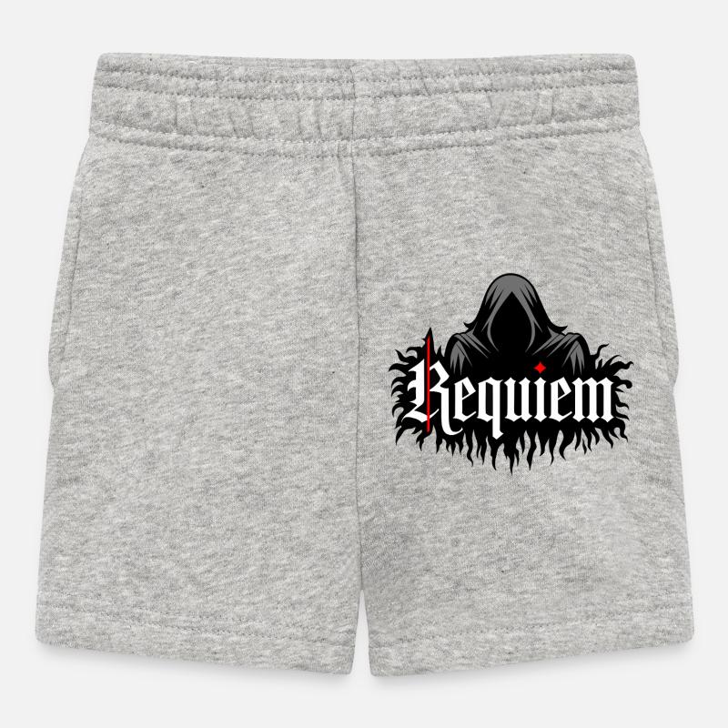 Requiem - Short Bébé - gris chiné