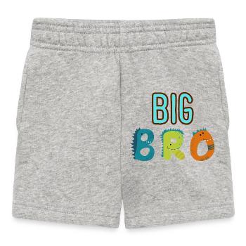 Großer Bruder - Big Bro - Baby Shorts - Grau meliert - Vorne