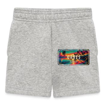 Gabès Sunset Design - Short Bébé - gris chiné - Devant