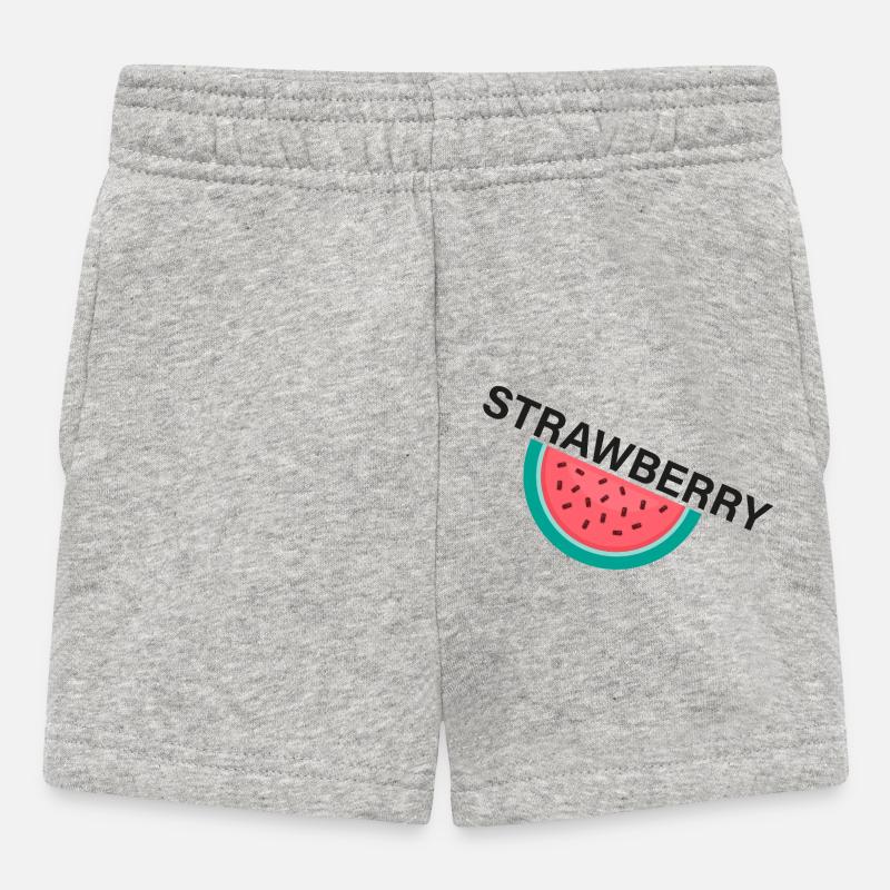 CRAZY FRUITS Collection - Short Bébé - gris chiné