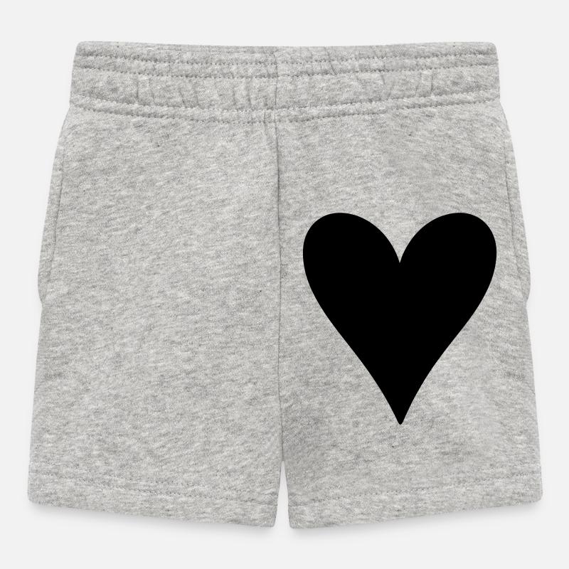Abstract Geometric Pattern T-Shirt Design - Baby Shorts - heather grey