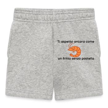 Frit sans pâte - Short Bébé - gris chiné - Devant
