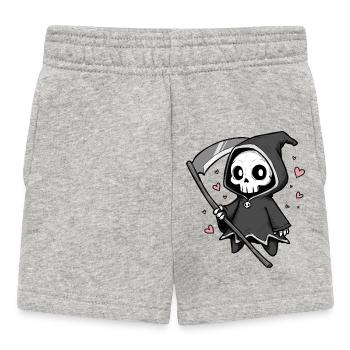 Mignonne Faucheuse amoureuse - Short Bébé - gris chiné - Devant