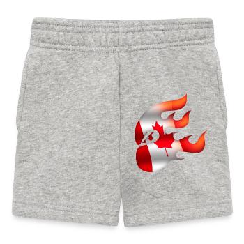 Drapeau du Canada - Canada - Ninja - Short Bébé - gris chiné - Devant