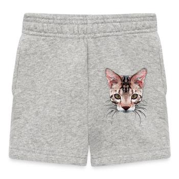 bengal katze, besitzer, verschenken - Baby Shorts - Grau meliert - Vorne