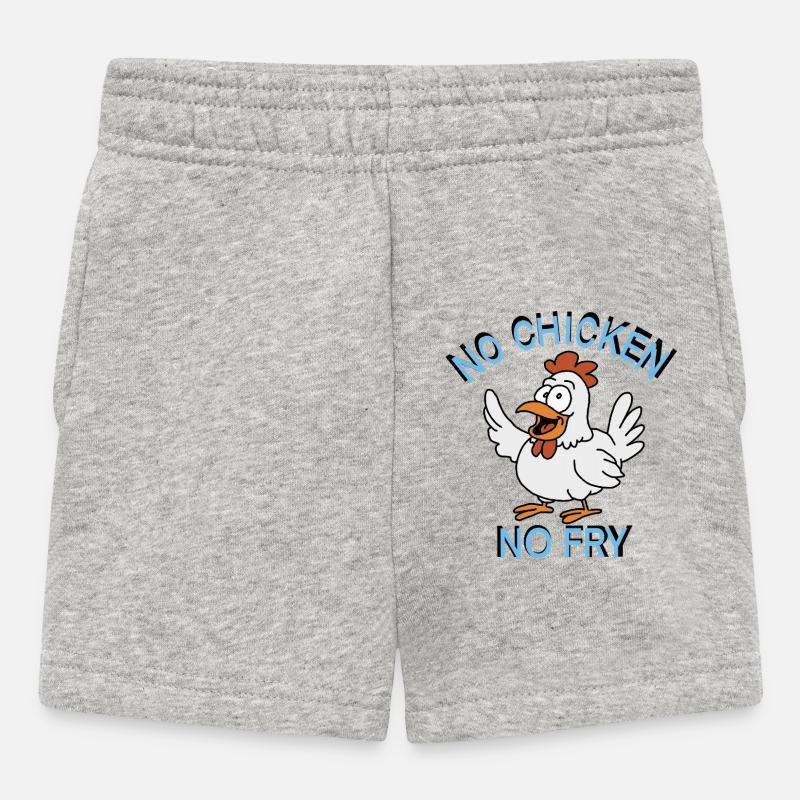 Poule humoristique - Short Bébé - gris chiné